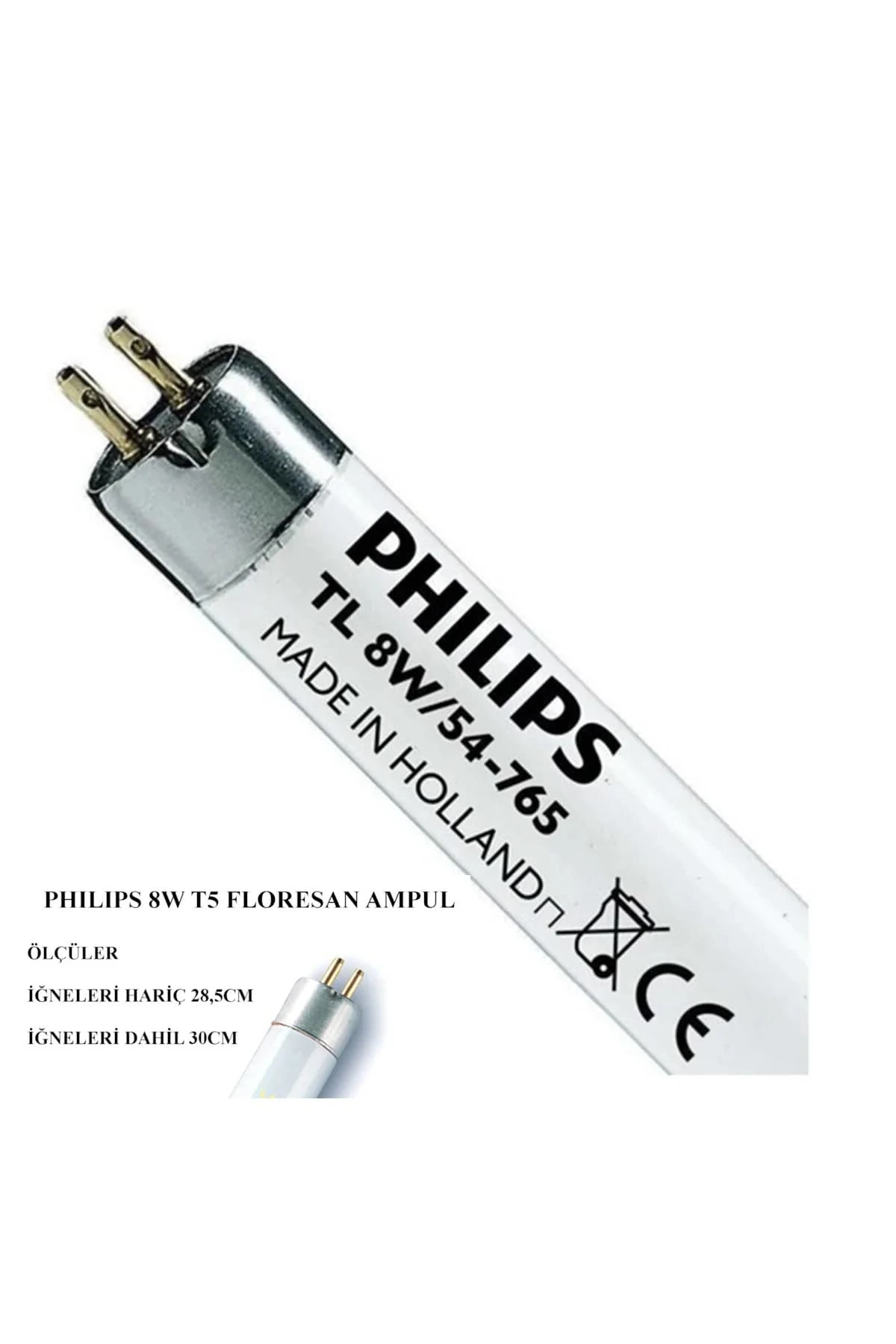 8w/54-765 T5 Floresan Lamba Beyaz Işık