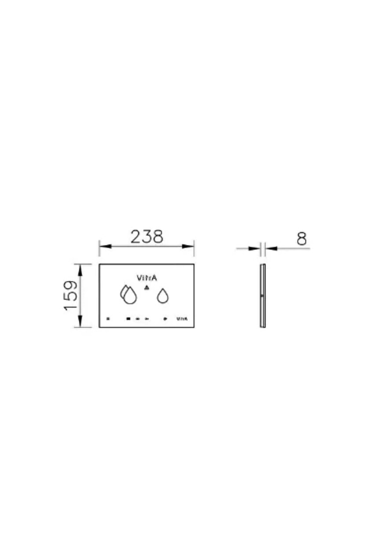 V-Care 768-1501 Akıllı Panel, 8 Cm