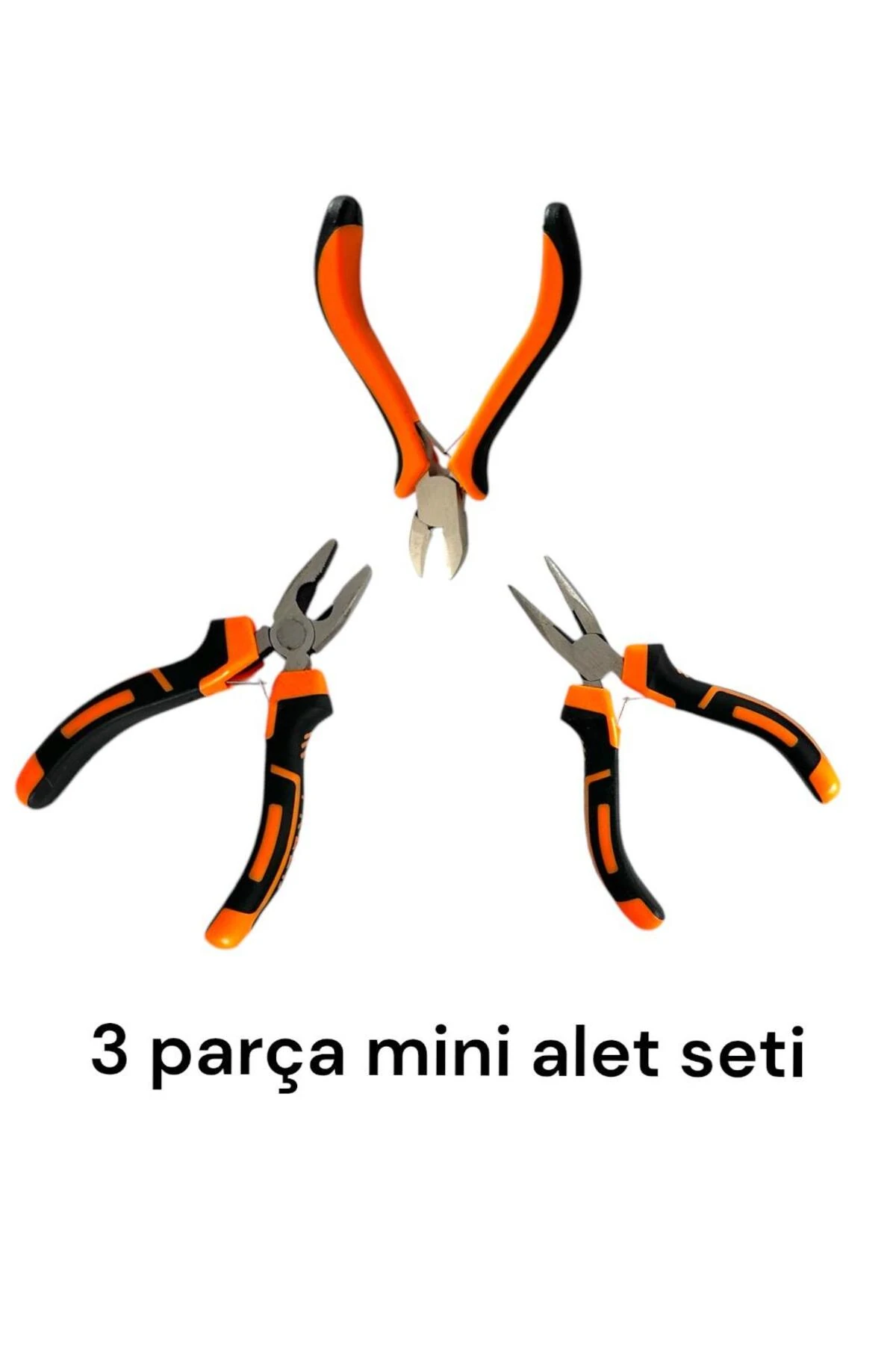 3 Parça Mini Pense Seti Pense Yan Keski Karga Burnu