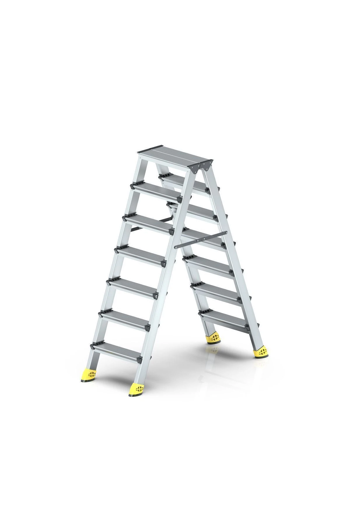 7 7 Lüx Çift Çıkışlı Alüminyum Merdiven