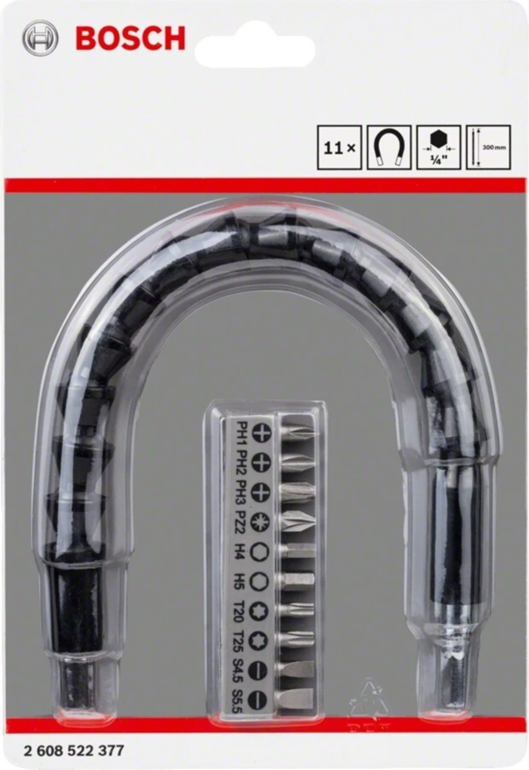 10 Parça Esnek Bükülebilir Vidalama Matkap Ucu Uzatma 30CM