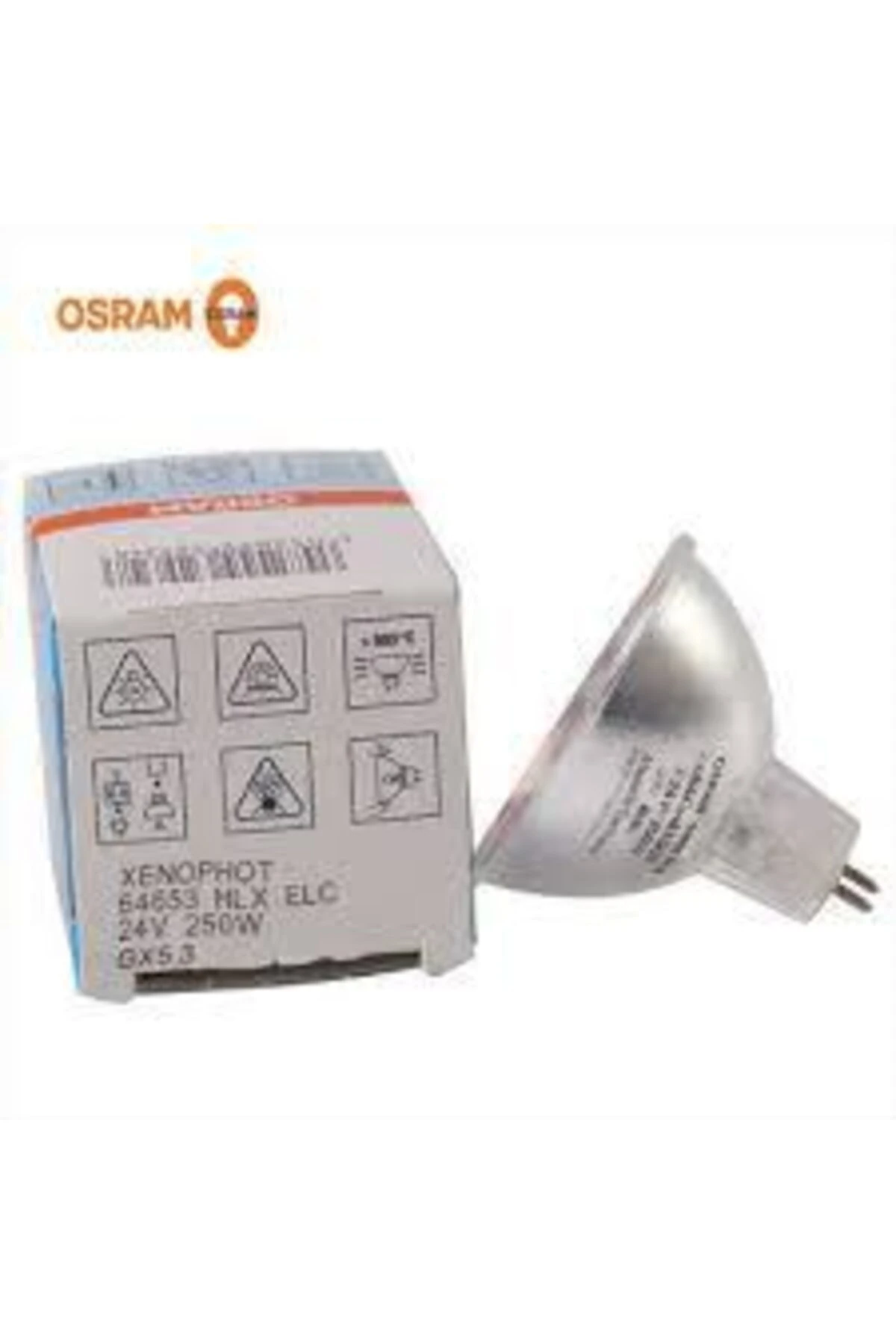 Xenophot 64653 Hlx Elc 24v 250w Çanak Halojen Ampul Tepegöz Projeksiyon Ampulu Made In Germany