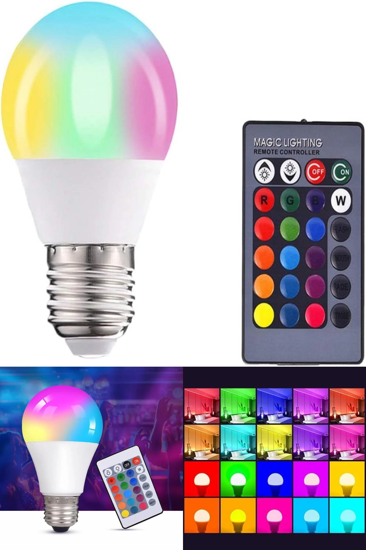 "16 Farklı Renk ve Mod Seçeneği Sunan Akıllı Kumandalı LED Ampul ile Dekorasyona Şıklık Katın!"