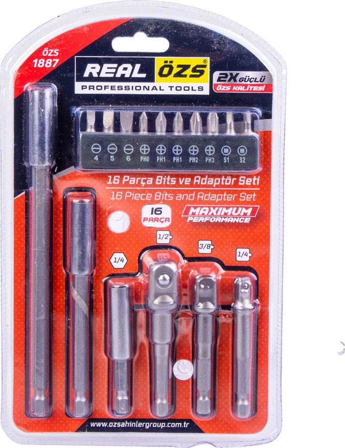 BOSCH 16 Parça Bits ve Adaptör Seti ÖZS1887
