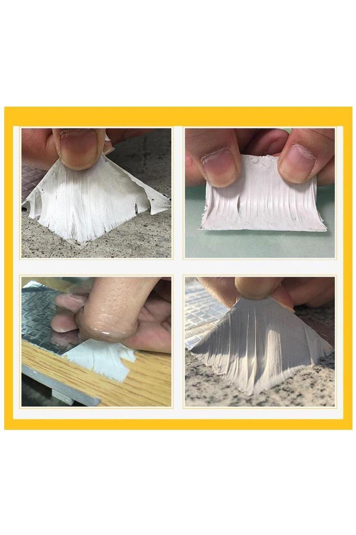 5 Adet Çatı Izolasyon 9.6 Cm X 2 Mt Su Sızdırmazlık Geçirmezlik Yalıtım Çamur Tamir Boru Bant Bandı