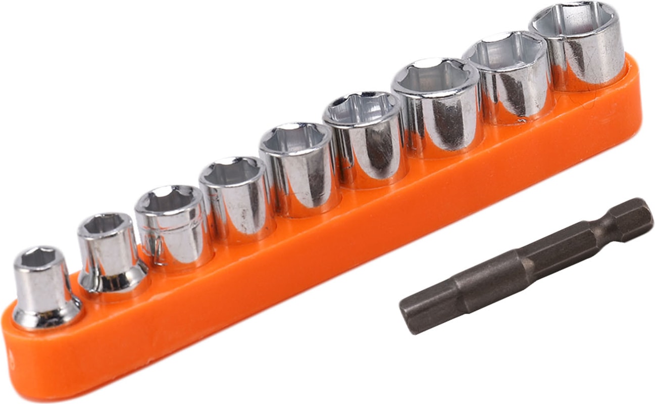El Aletleri 9 Adet/10 Adet 1/4 Inç Sürücü Hex Bit Lokma Anahtar Seti Kol Anahtarı Seti Anahtarı Adaptörü 5/6/7/8/9/10/11/12/13MM (Yurt Dışından)