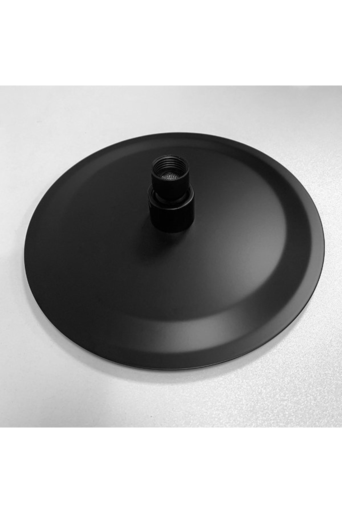 Tepe Duş Başlığı Oval Slim 304 Metal Ø25 Cm Siyah Ktd106-b