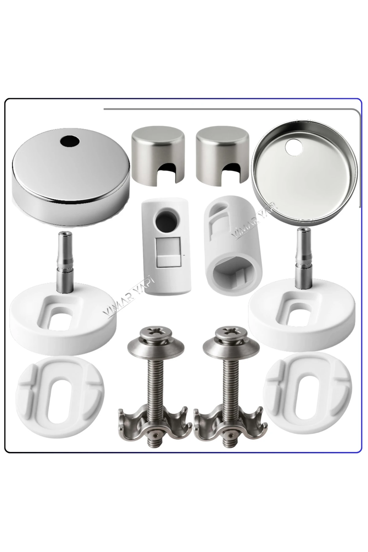 316045YP1TE Yavaş Kapanır Klozet Kapağı Menteşe Seti