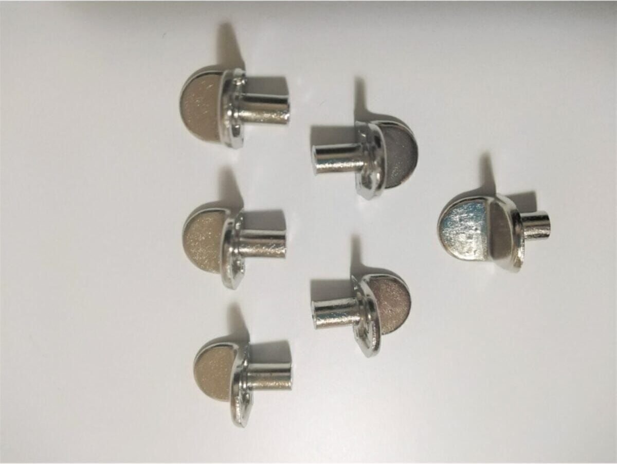 Metal Raf Pimi-25 Adet Raf Pimleri Ekru