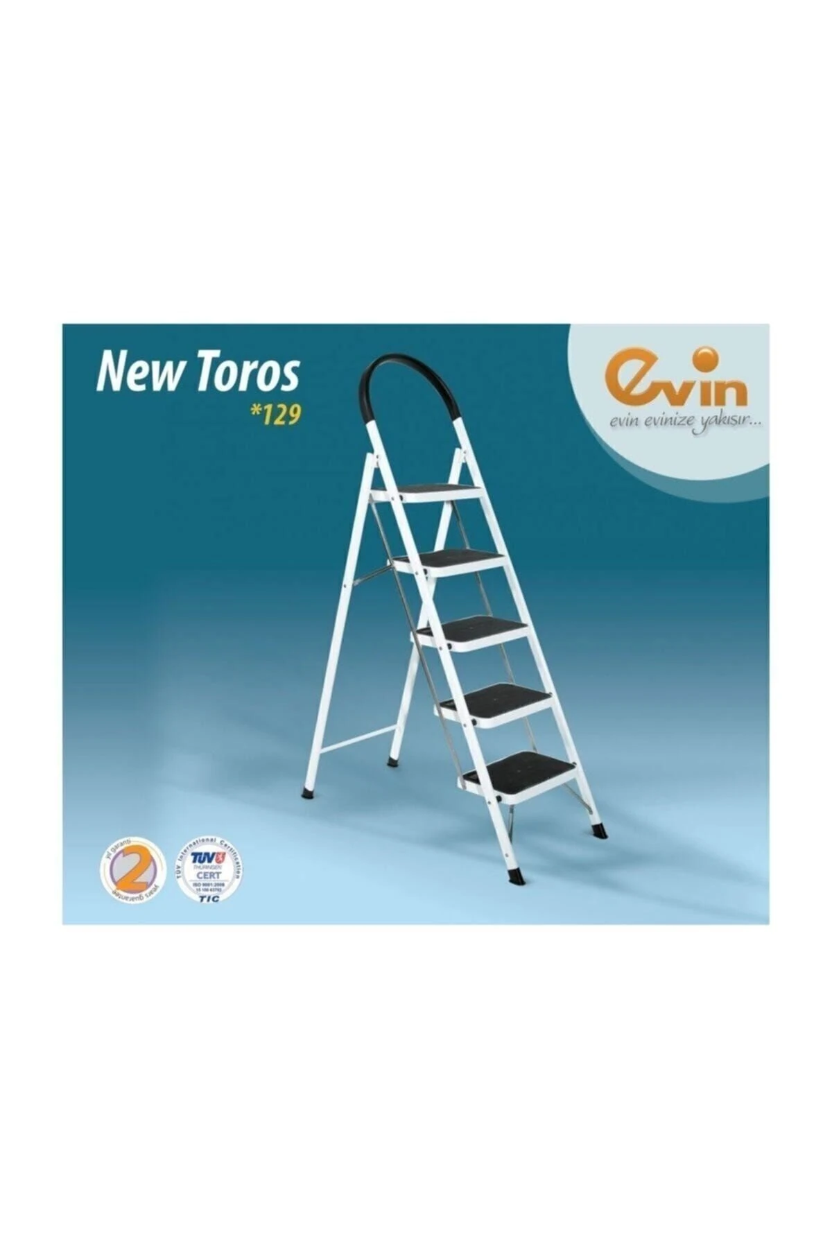 New Toros 5 Basamaklı Katlanır Lüks Merdiven