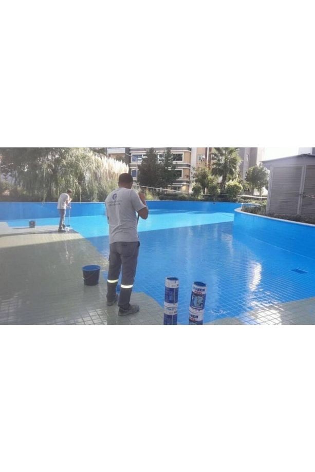 Pool Havuz Boyası 4+0,5 Kg = 4,5 Kg Renk : Mavi Çift Kompenatlı