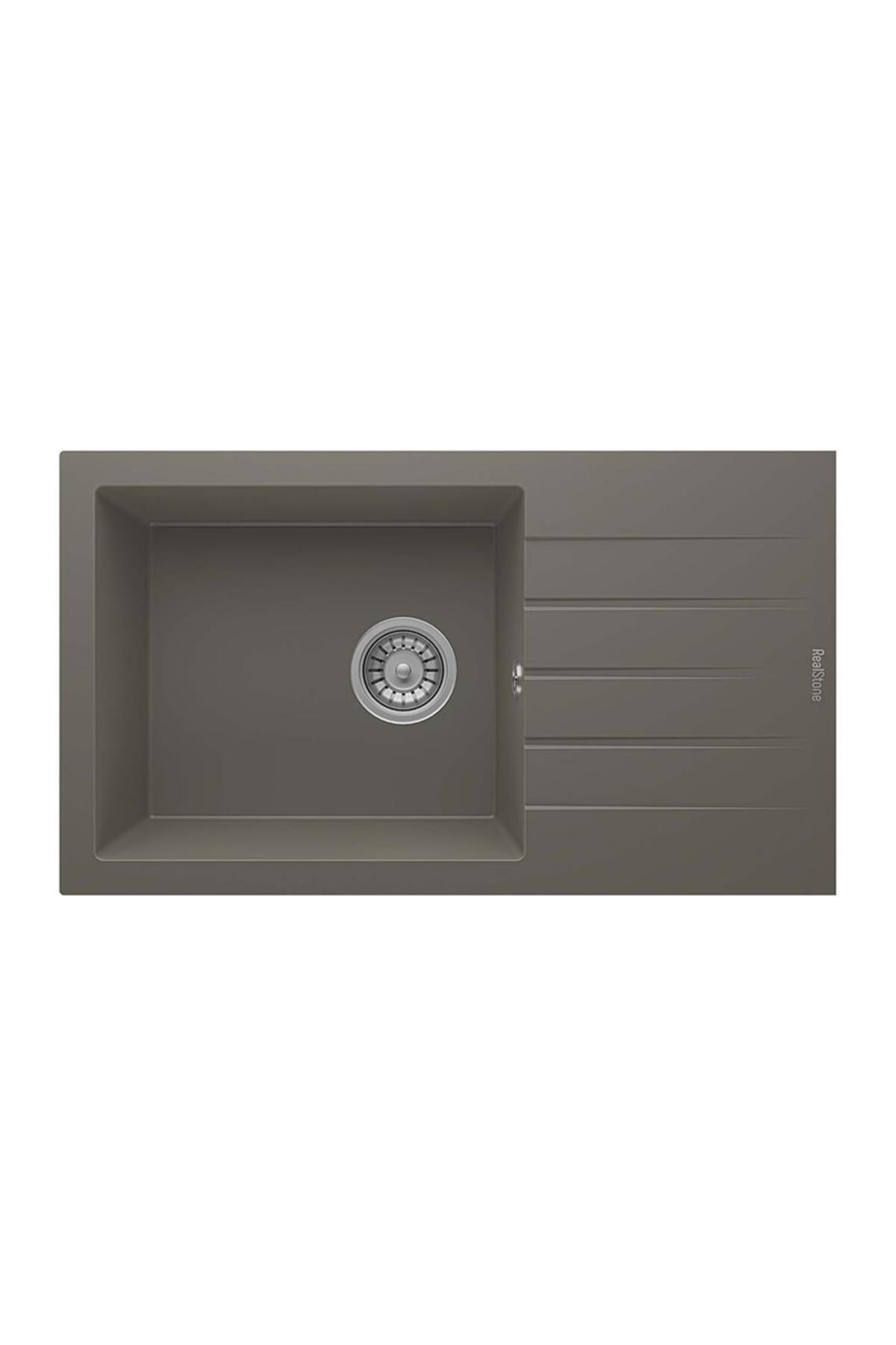 Real Stone Assos 76 XL Granit Eviye Gri