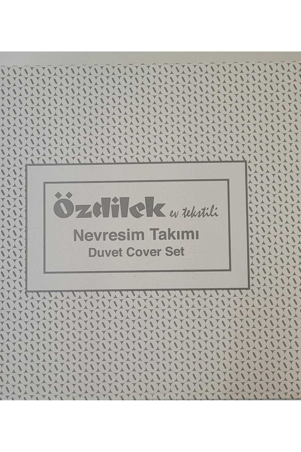 Mor Ditsy Çiftkişilik Nevresim Takımı %100 Pamuk Cotton