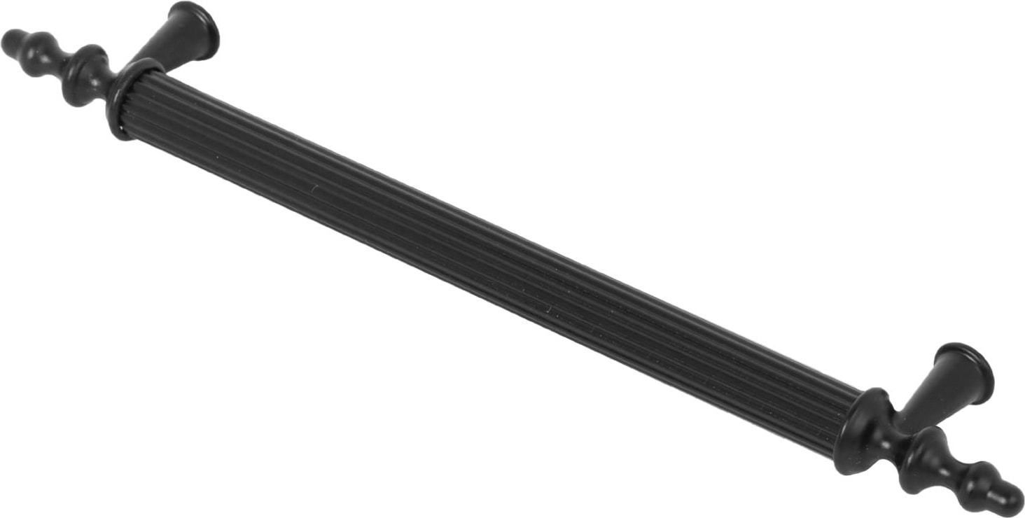 Ovacık (192 mm - 19.2 cm) Mat Siyah Metal Mobilya Mutfak Çekmece Dolap Kapak Kulpu Kulbu Kulpları