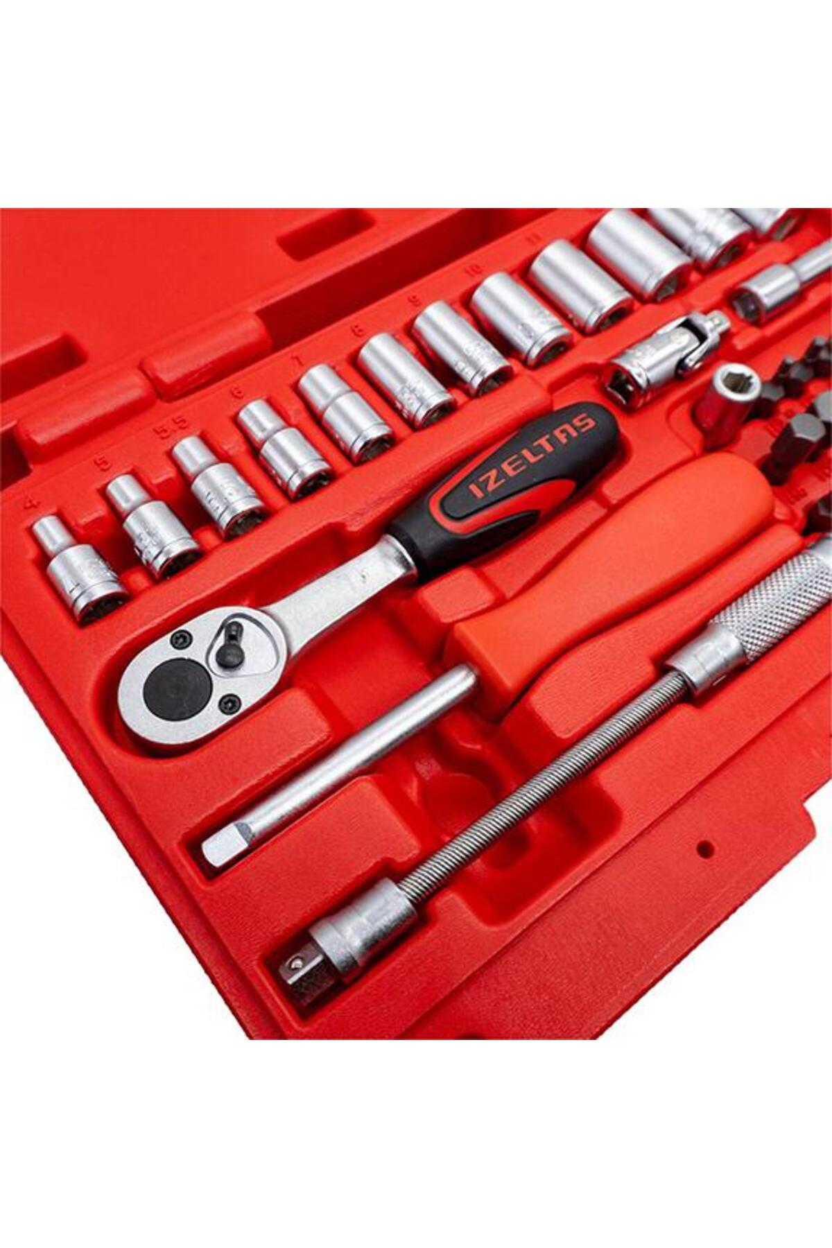 14000005133 1/4'' Altı Köşe Mini Lokma Anahtar Ve Bits Set 45 Parça