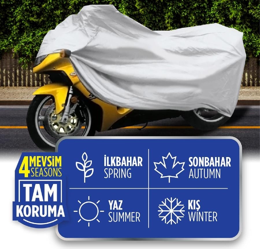 POLİSAN Automix 4 Mevsim Motosiklet Örtüsü Large