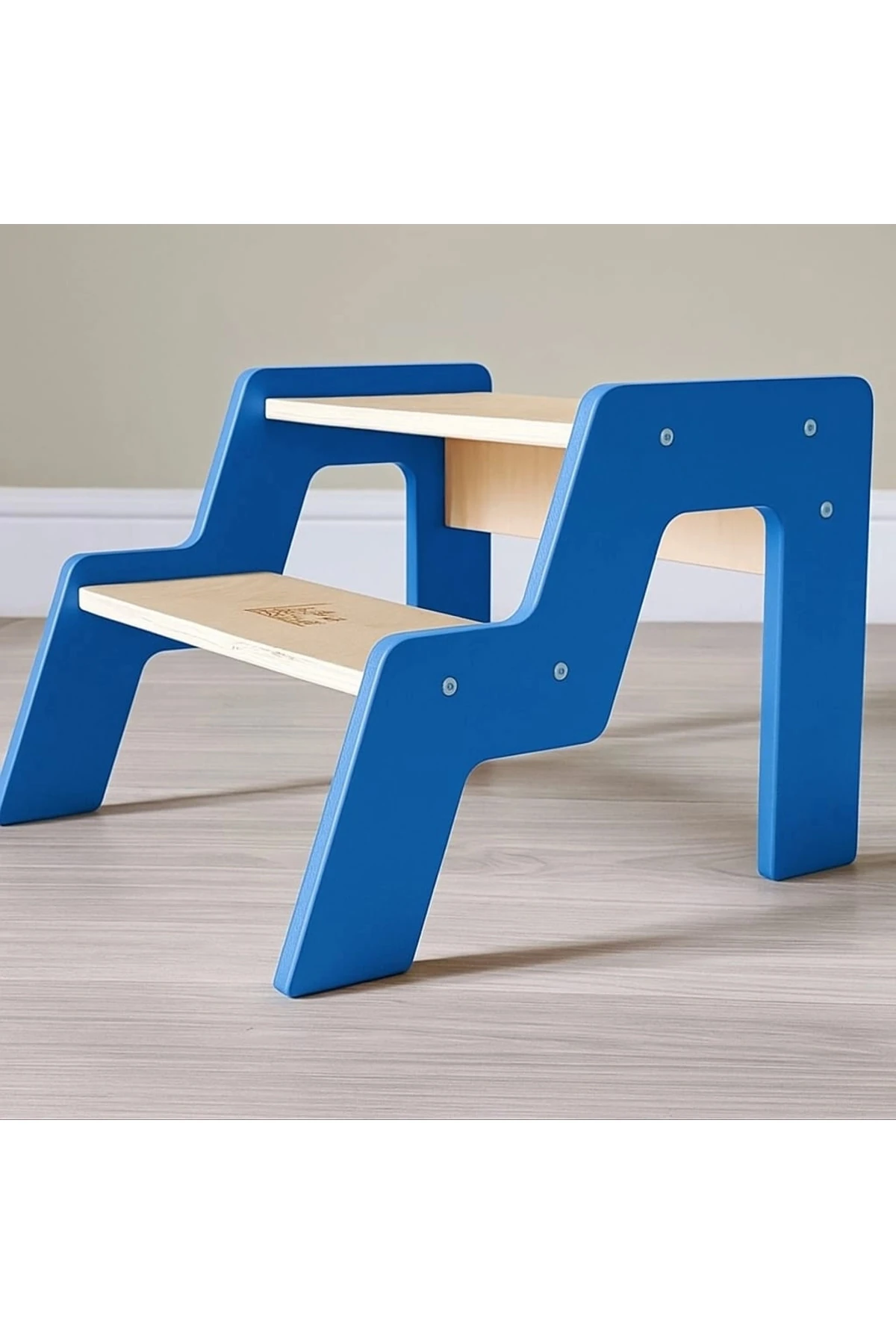 Montessori Basamaklı Tabure (Mavi)