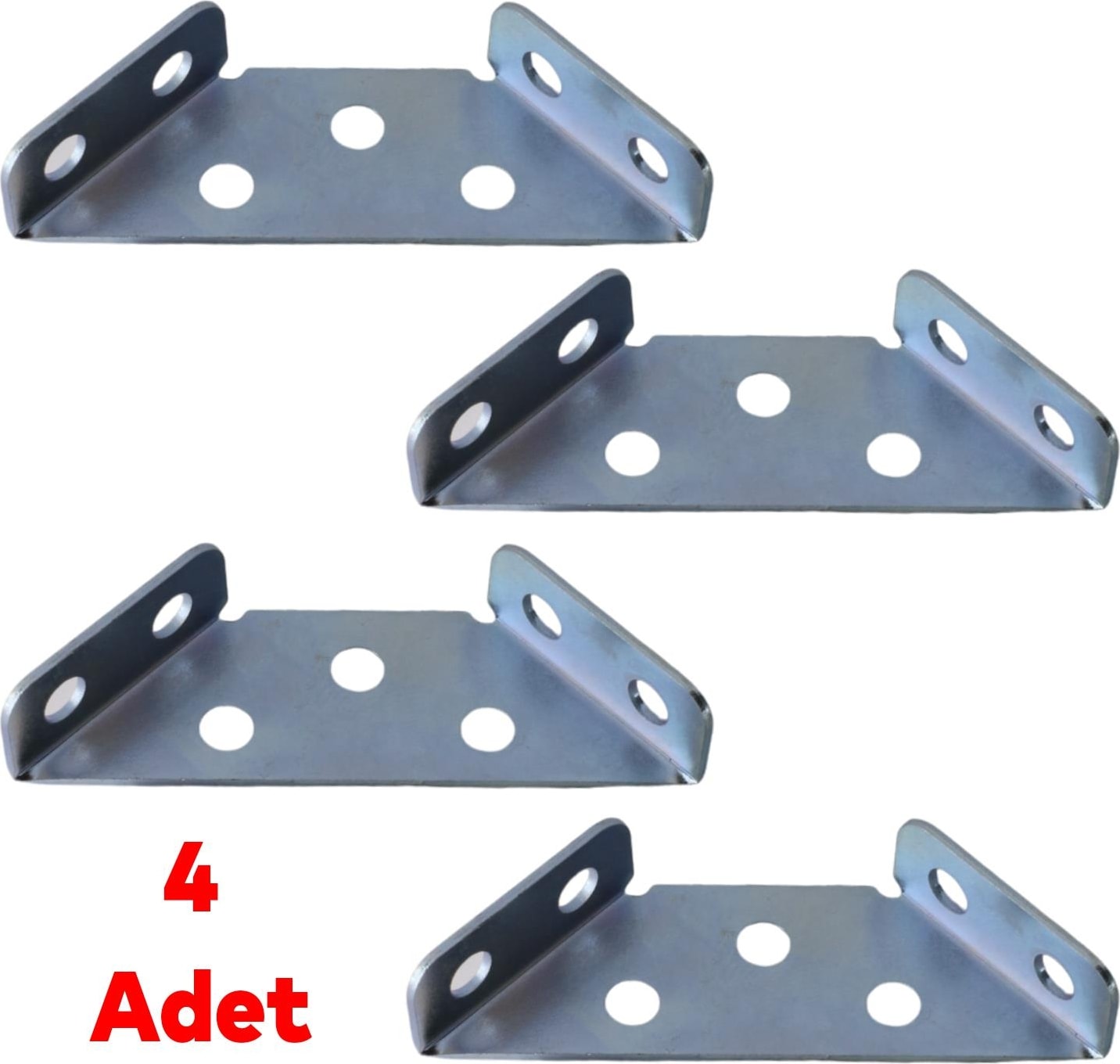 4 Adet Mobilya Eşya Dolap Köşe Birleştirme Duvara Sabitleyici Sabitleme Bağlantı Aparatı Köşebent L Demir Gönye Metal