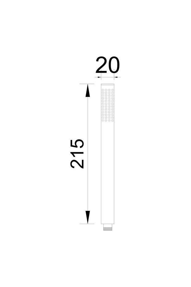 El Duş Başlığı Pirinç Metal Oval Ke101