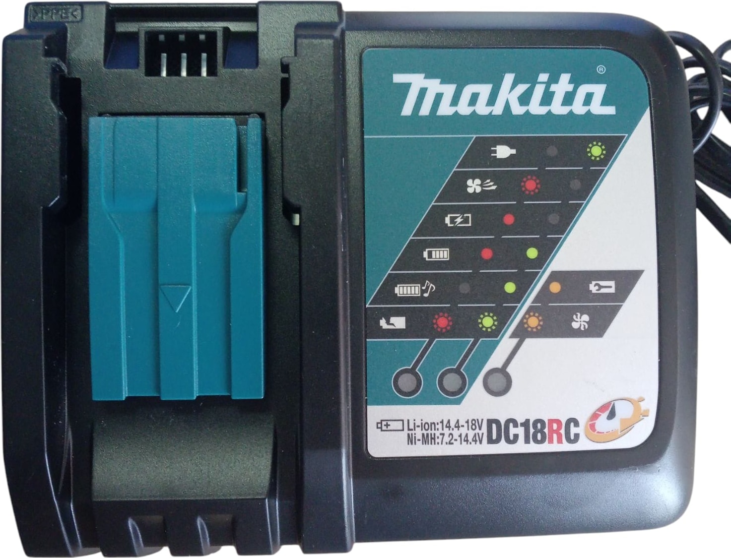 MAKİTA DC18RC Li-Ion Hızlı Şarj Cihazı 7.2V - 18V - Orijinal Kutusu Yok
