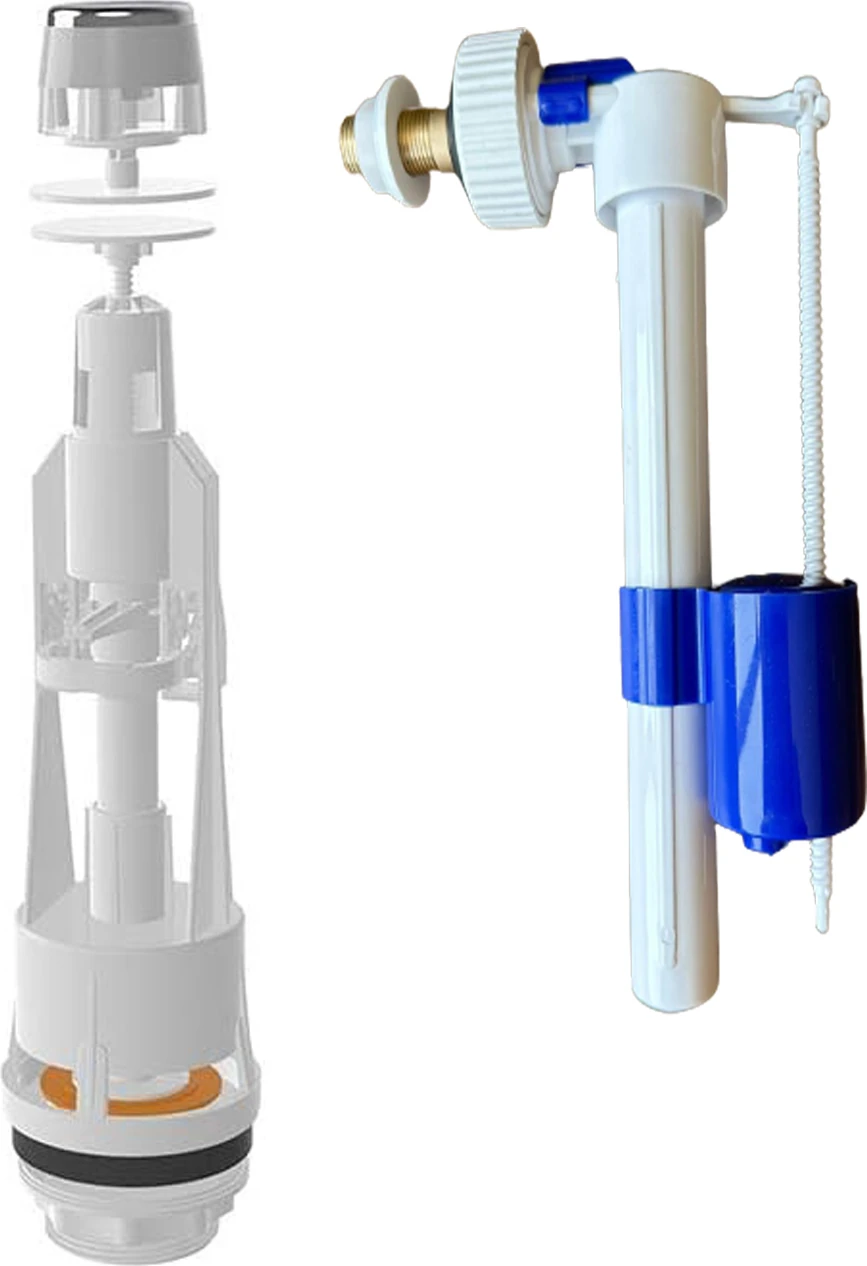 Rezervuar Iç Takım Yandan Çıkışlı Pirinç Başlıklı Rezervuar Iç Takımı Dayanıklı ve Uzun Ömürlü