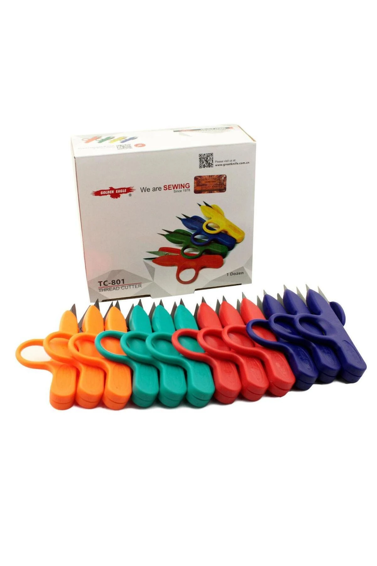 Tc-801 Iplik Temizleme Makası Iplik Temizleme Makası 12 Adet (PARMAKLI ÇIT MAKAS)