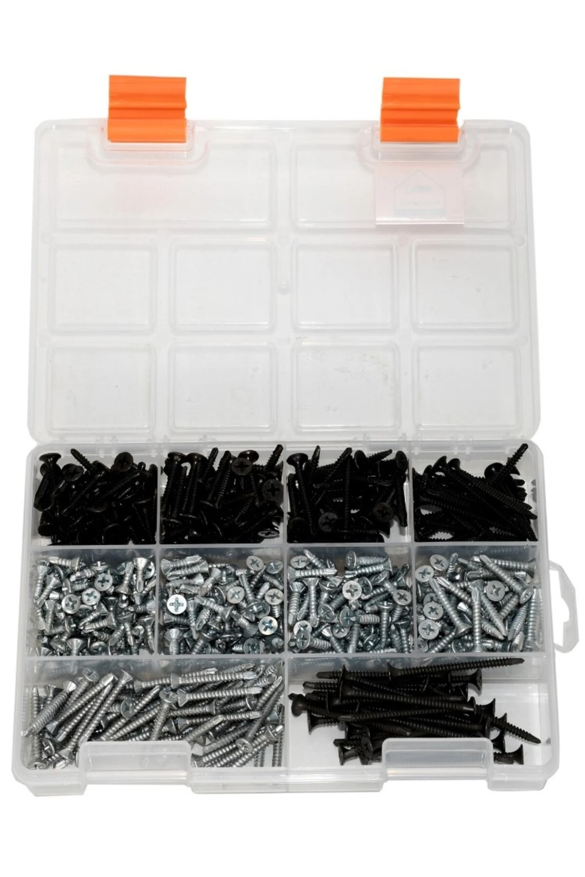 420 Adet 10 Çeşit Matkap Uçlu Vida Seti, Yhb Akıllı Vida, Ve Alçıpan Vidası Seti