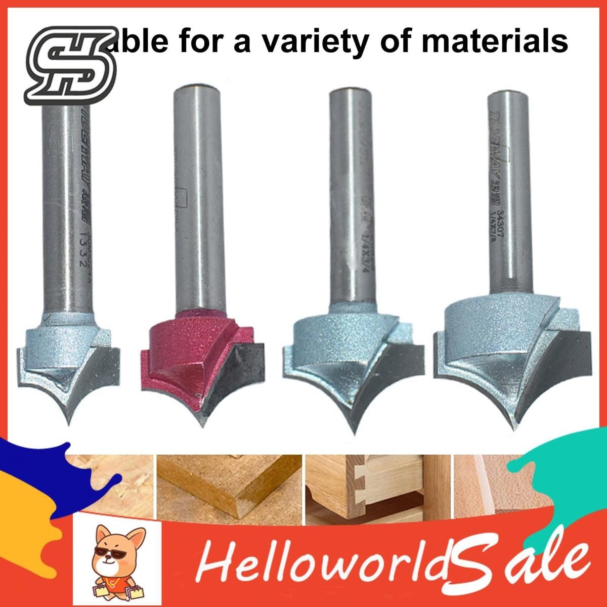 Helloworld Ahşap Kesici Endüstriyel Sınıf Marangozluk Pah Kırpma Kesici (Yurt Dışından)