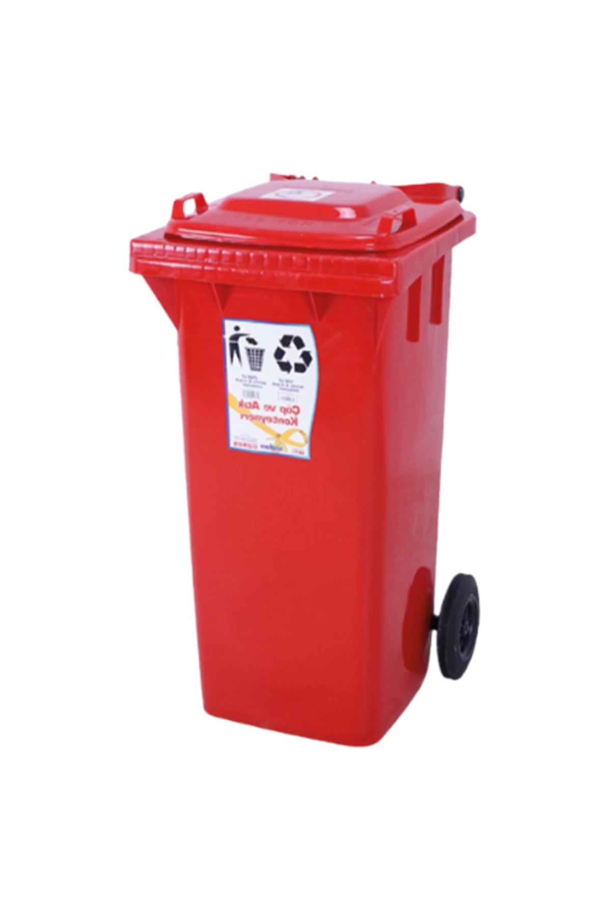 120 LT ÇÖP VE ATIK KONTEYNER ORJİNAL KIRMIZI (484) SAĞLAM ADET