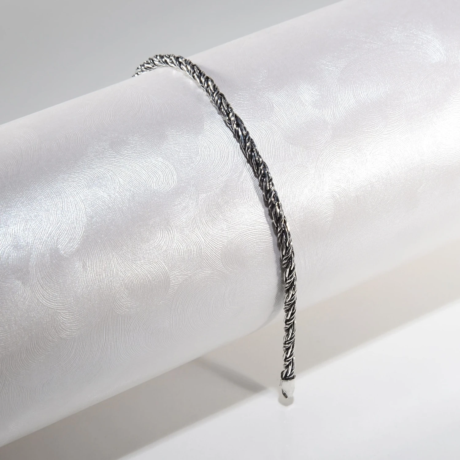 2n Burma Tilki Kuyruğu Gümüş Bileklik