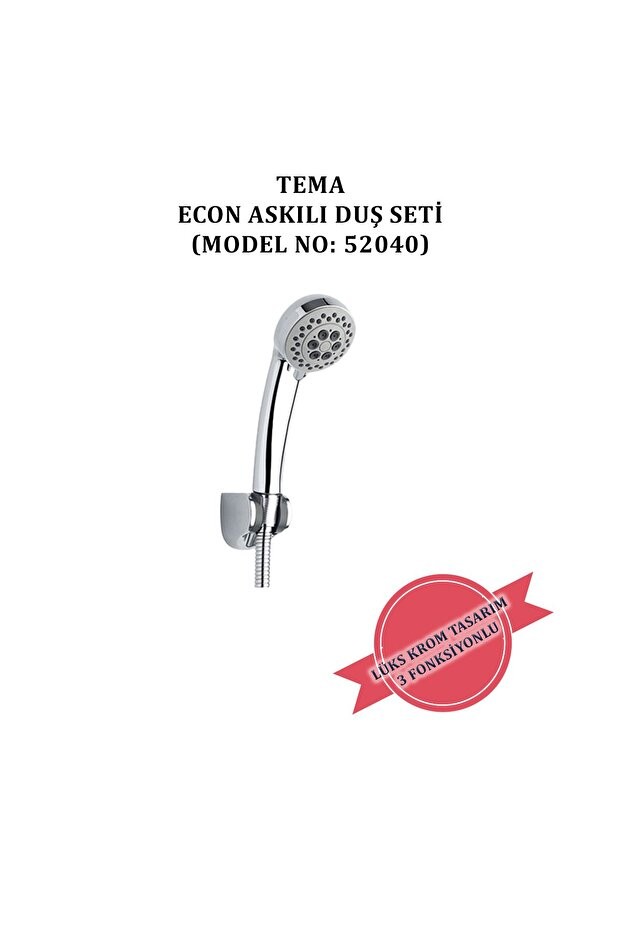Econ Askılı Duş Seti (MODEL NO: 52040)