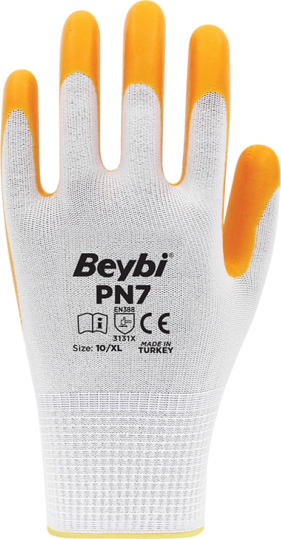 Pn7 Polyester Örme Nitril Eldiven