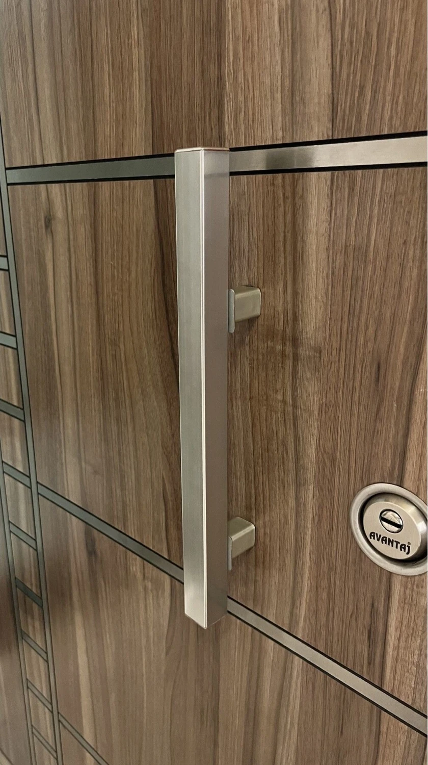 Çelik Kapı Çekme Kolu Kare Tip 40 cm Ayarlanabilir Sistem