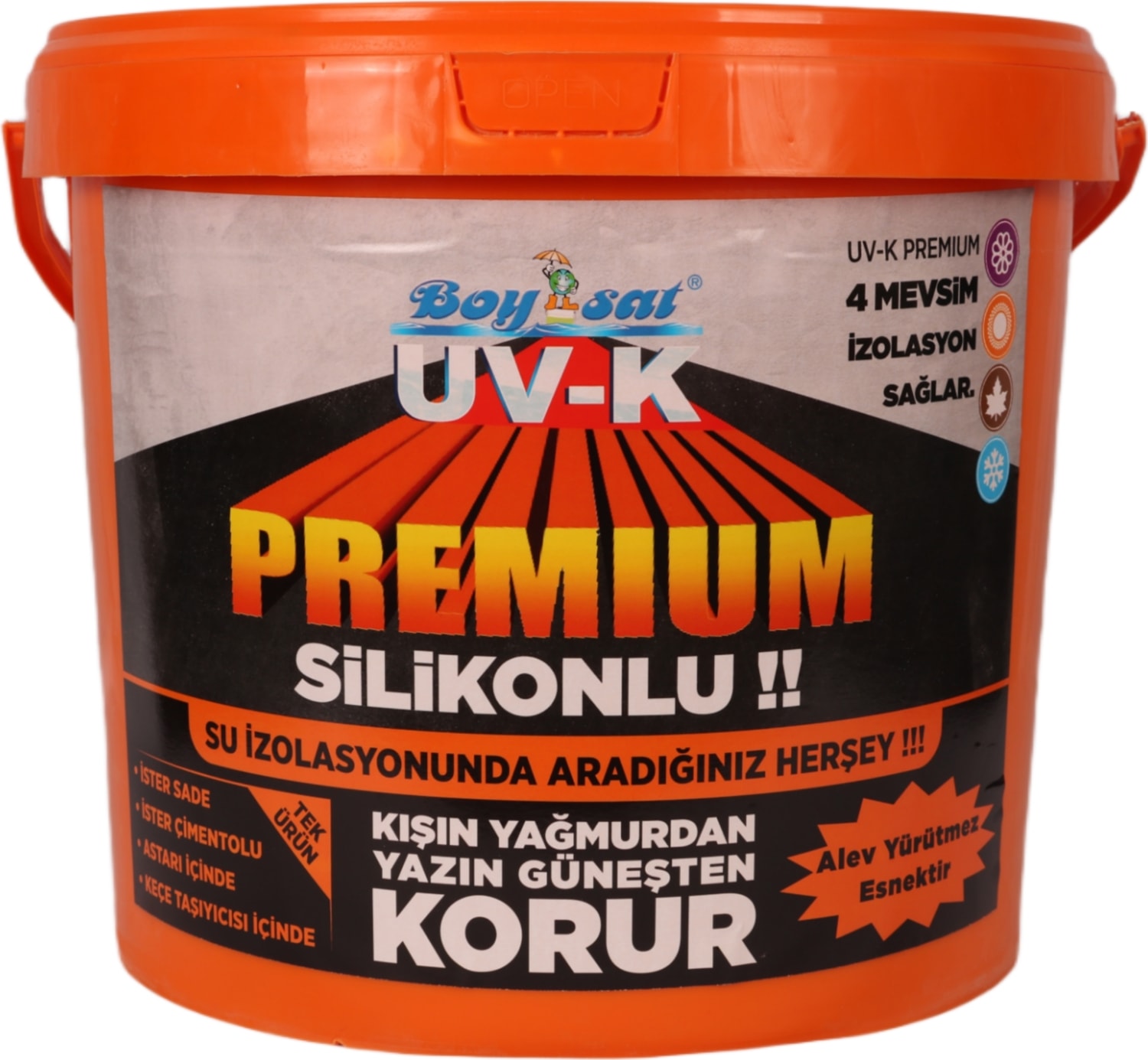 Uv-K Premium Silikonlu Su Izolasyon Boyası 15 Kg.