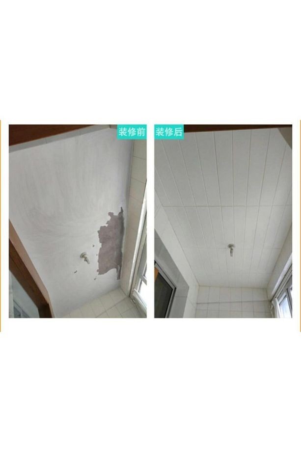 Yapışkanlı Balkon Tavan Lambiri Ahşap Esnek Sünger Duvar Kağıdı