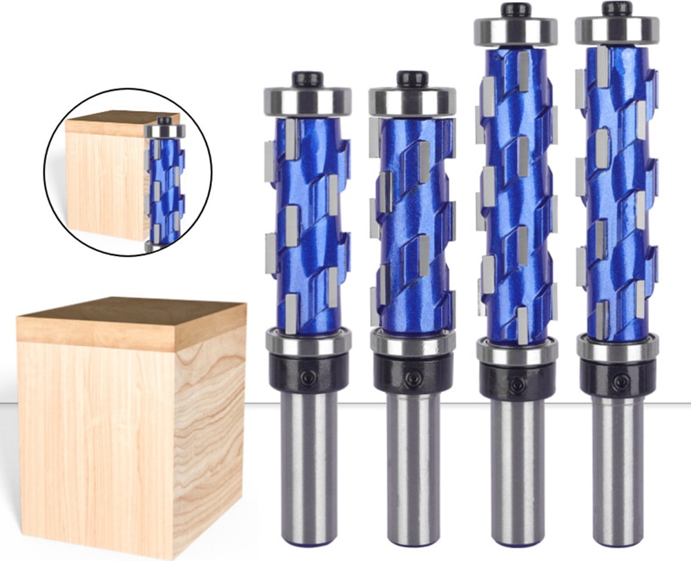 Freze Kesici 12.7mm Shank 45MM Gömme Trim End Mill Katı Karbür Spiral Çift Rulman Cnc Router Bit Ahşap Için (Yurt Dışından)