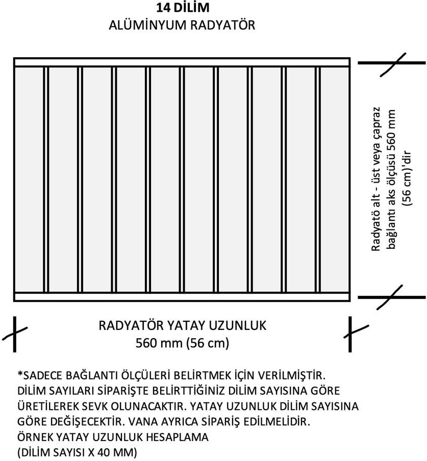 Alüminyum Panel Radyatör Çiğdem 600 x 560 Ral 9010 Kırık Beyaz