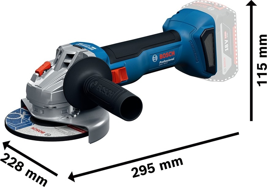 BOSCH GWS 18V-8 Akülü Taşlama Makinesi-06019N9021