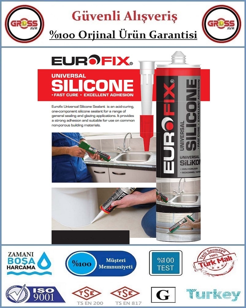 Üniversal Silikon 280GR - Orjinal Ürün - Şeffaf