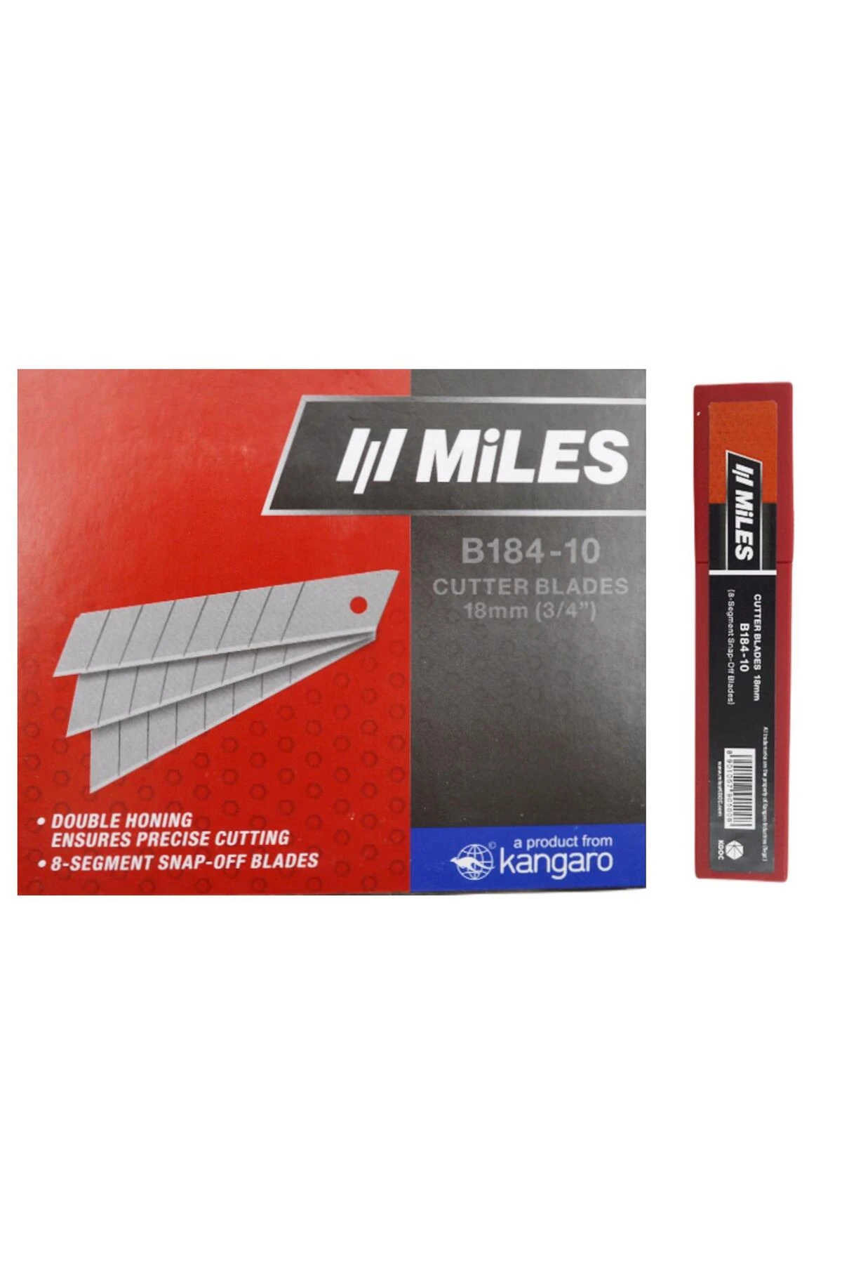 Miles Geniş Maket Bıçağı Yedeği 18 mm 10 lu 10 Tüp(100 Adet) B184-10