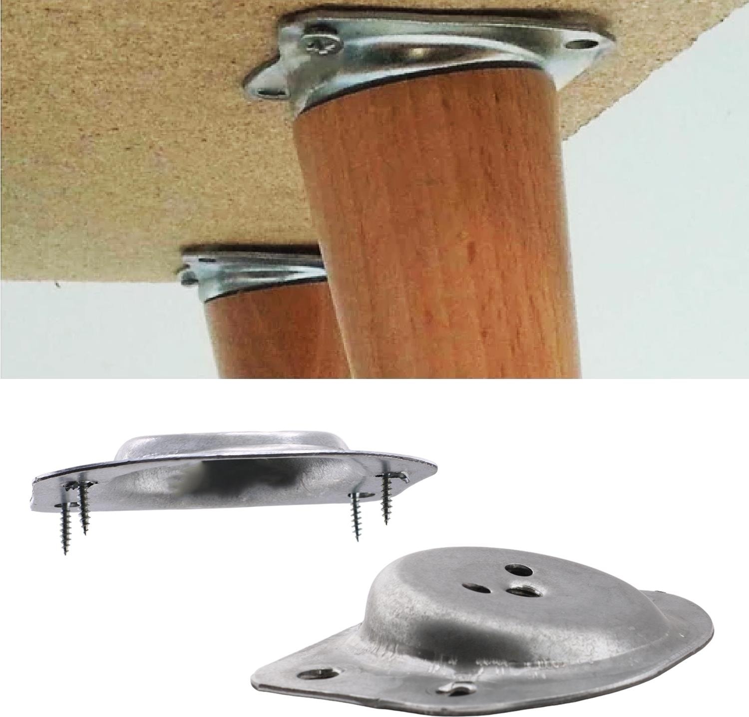 (4 Adet) Mobilya Zigon Masa Ahşap Sehpa Ayağı Bağlantı Aparatı Açılı Dereceli Ayakları Tabanı Metal