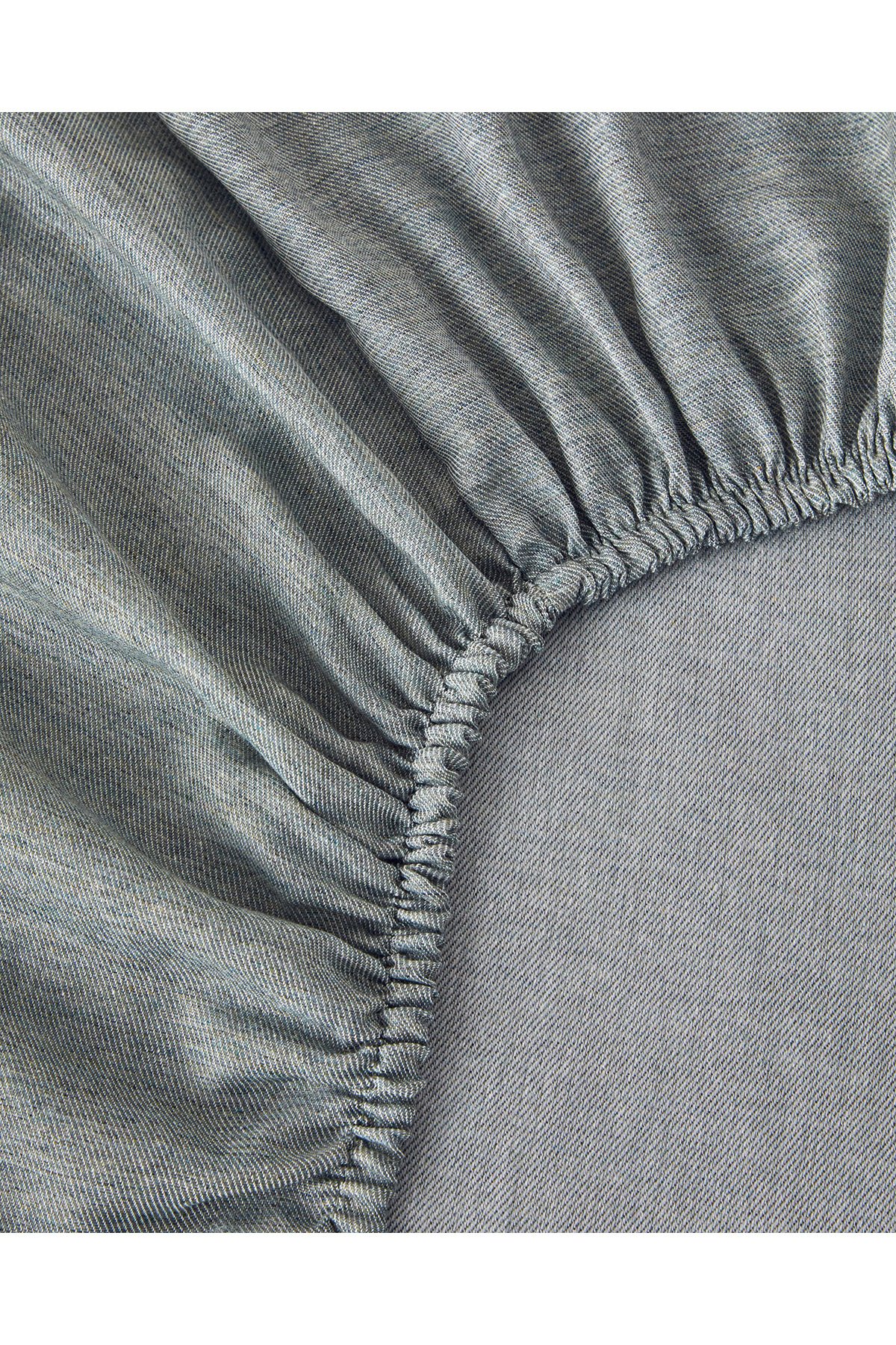 Pure Stripe İpliği Boyalı Çift Kişilik Nevresim Takımı 200x220 cm Yeşil