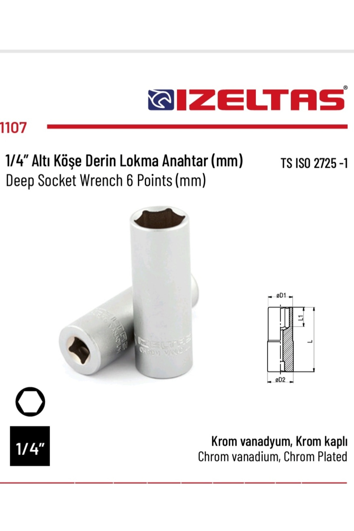 Derin Lokma (1/4) 10 mm