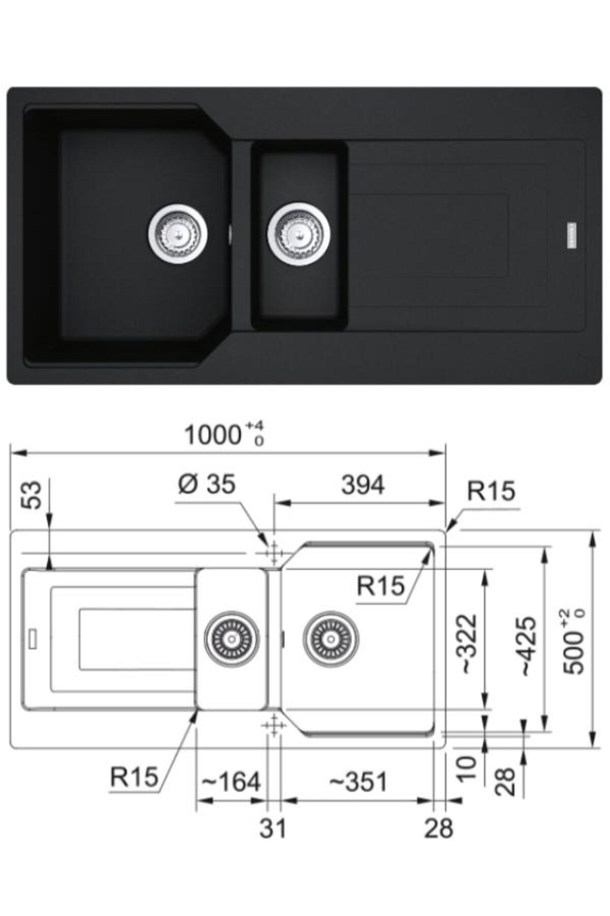 Ubg 651-100/active Plus Doccia 2.0 Eviye Armatür Seti (NERO)