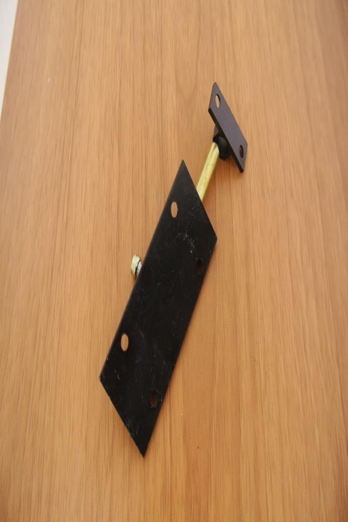 Alüminyum Mavzer Kapı Sürgüsü Siyah Mini 10 cm