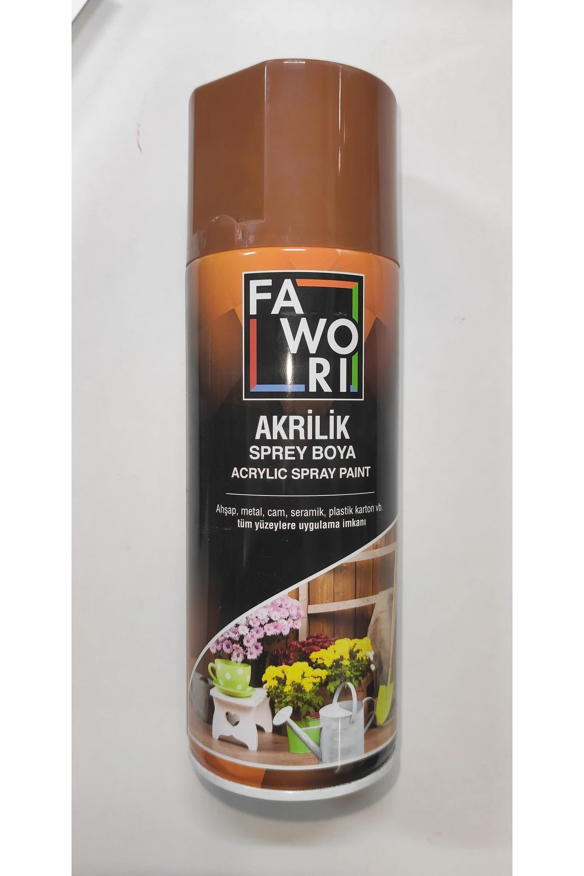 FAWORİ AKRİLİK SPREY BOYA AÇIK KAHVE 400ML