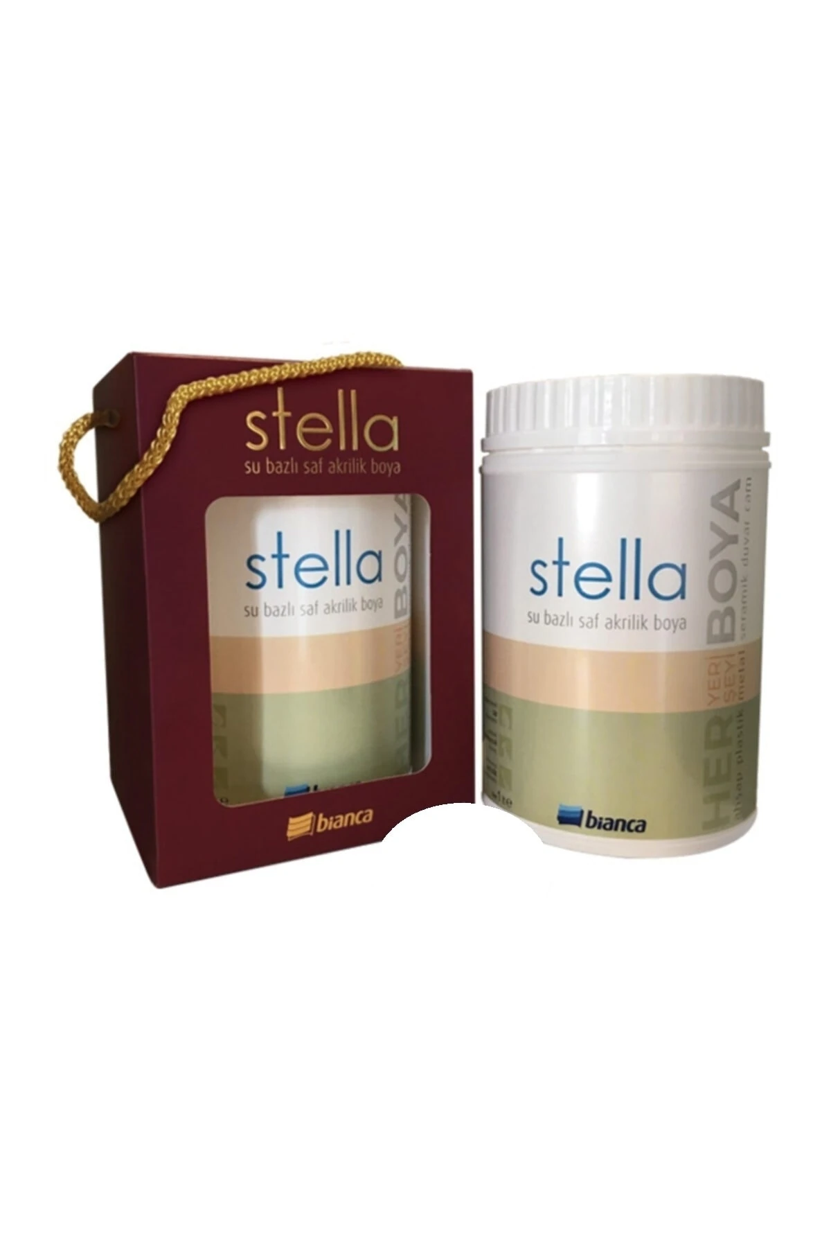 Stella Su Bazlı Saf Akrilik Boya Gülistan 0.50Lt
