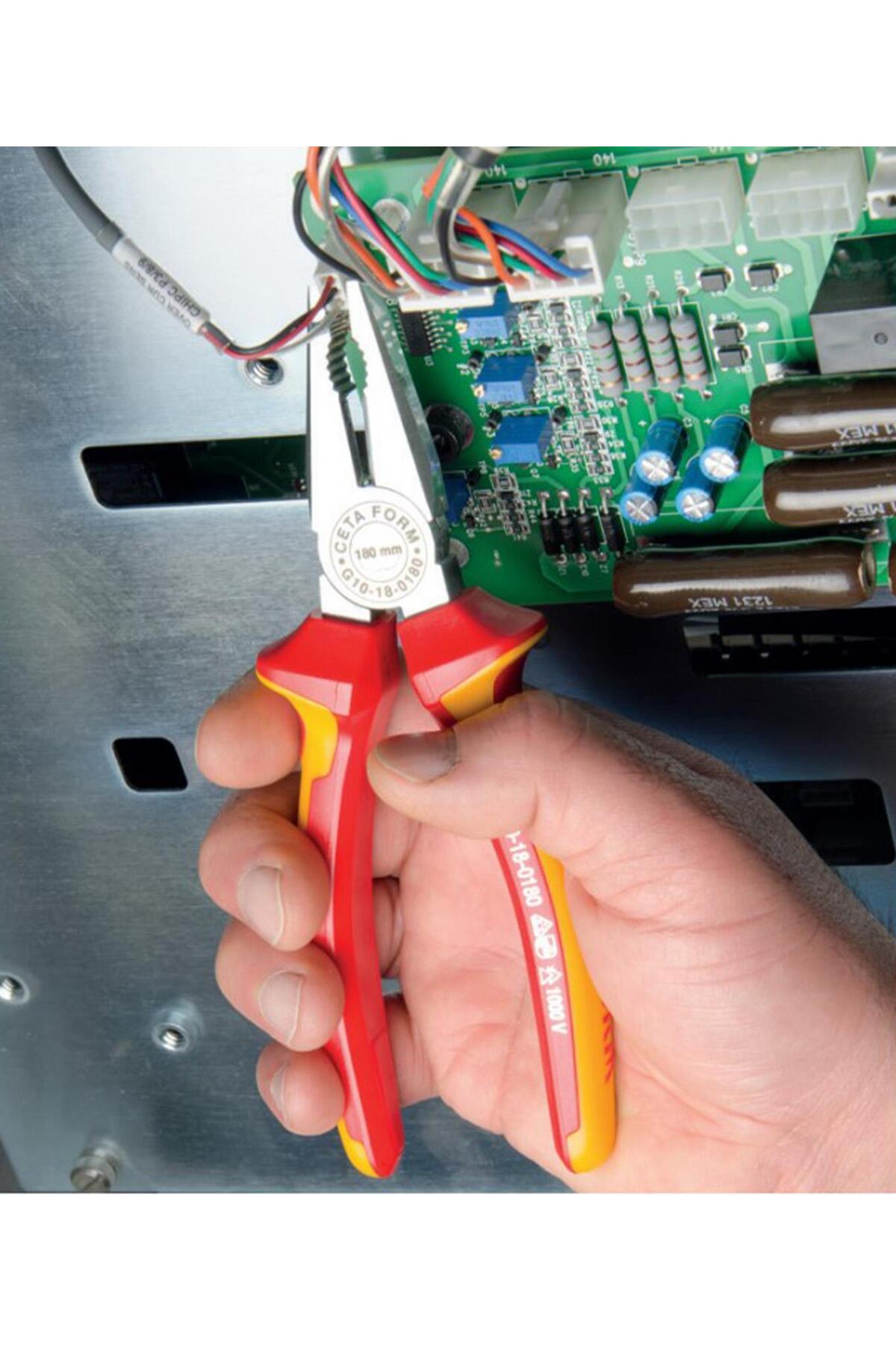 3 Parça 1000 Volt Vde Izoleli Pense Takımı G99-18-03a