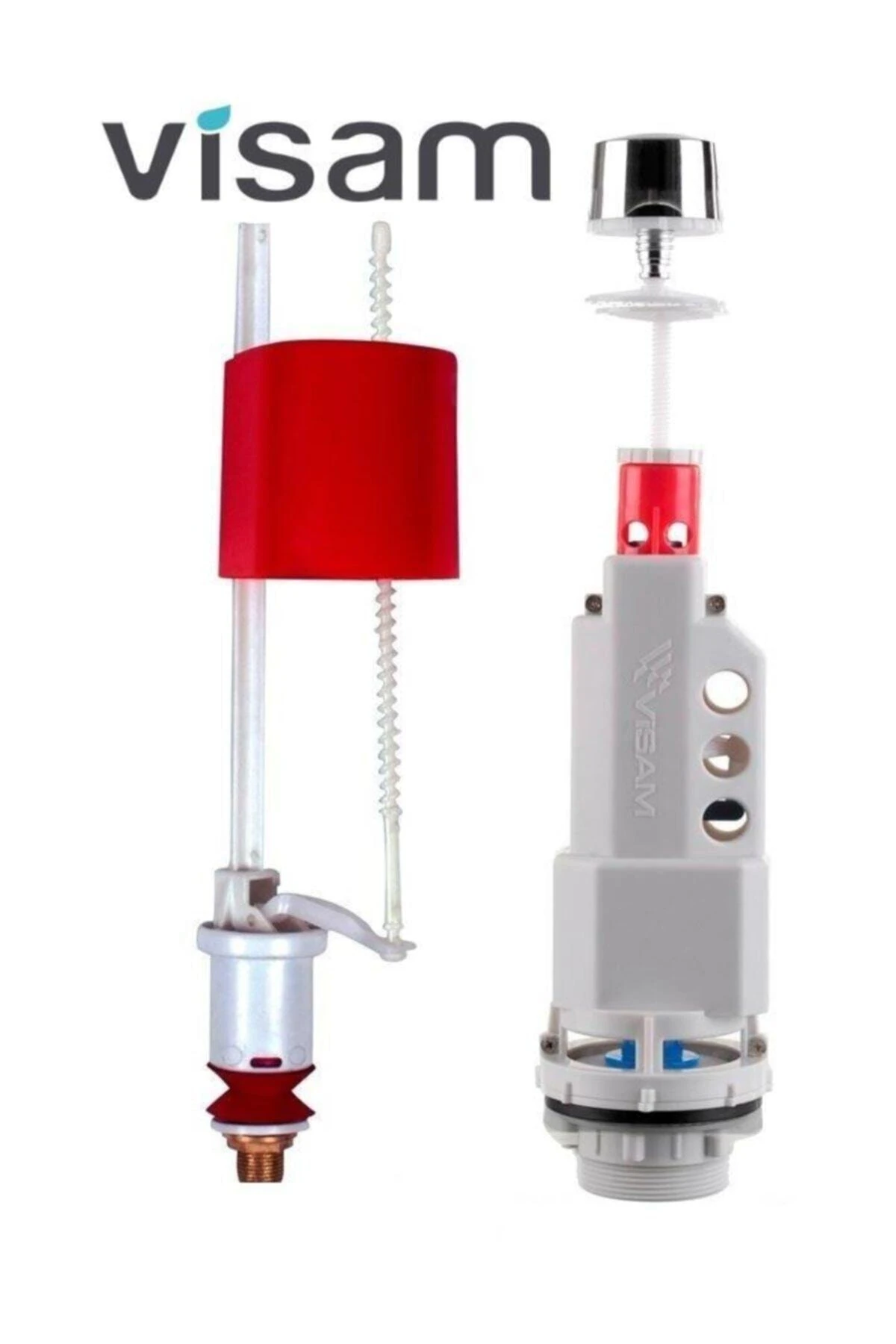 FEYZA YAPI Teos Basmalı Klozet Iç Takımı Sessiz Çalışır-Depos