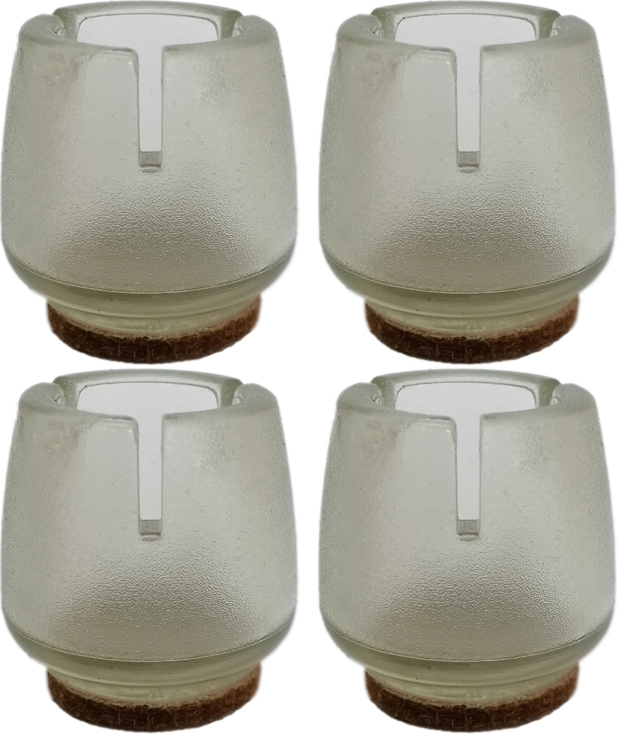 Sandalye Pabucu 4 Adet Şeffaf, Masa Sandalye Zemin Koruyucu 17 mm - 21 mm